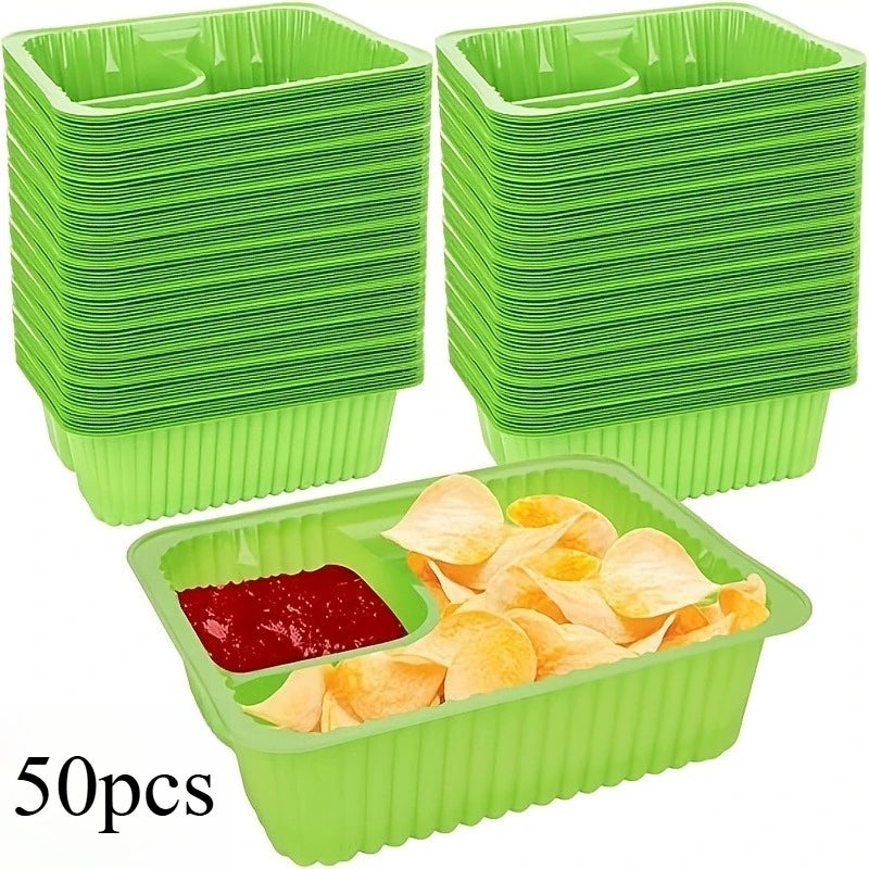 Nacho Trays – Snack Containers for Movie Nights & Parties Snack Serving Tray Axl Green-50pcs