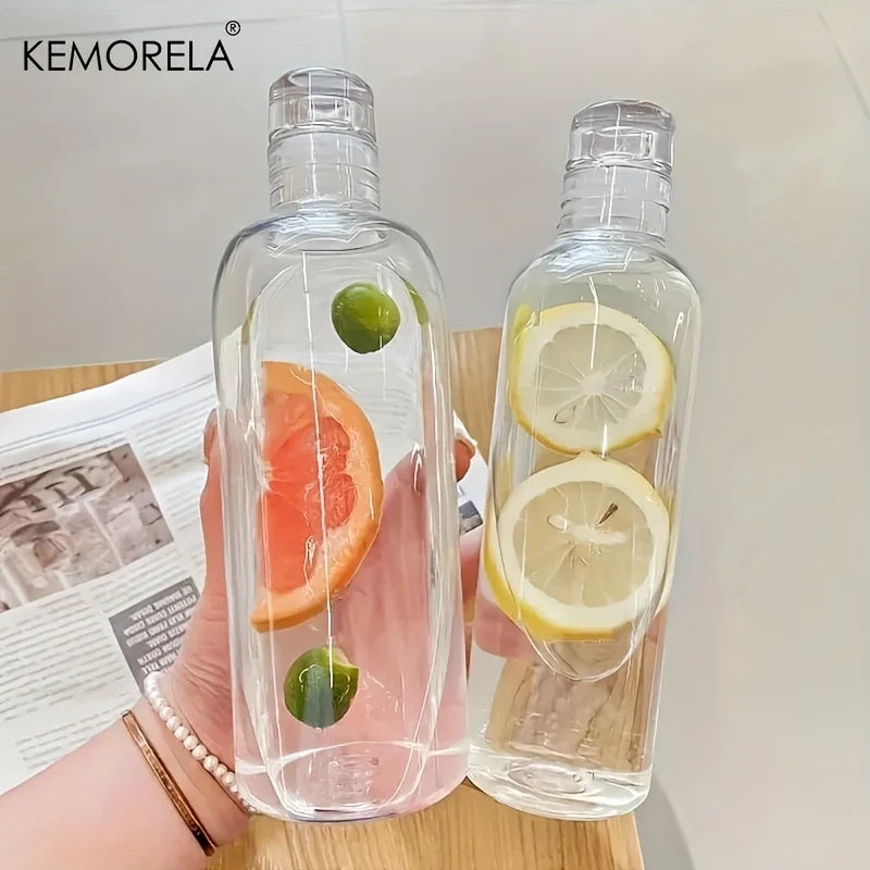 KEMORELA Clear Glass Water Bottle 300/500/750ml Leak-Resistant Glass Water Bottle Axl
