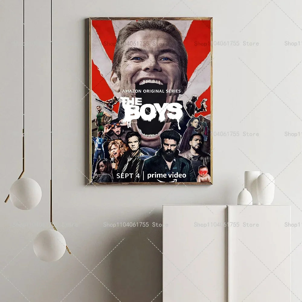 The Boys TV Show Poster – Self-Adhesive Waterproof Wall Art Wall Art Poster Axl