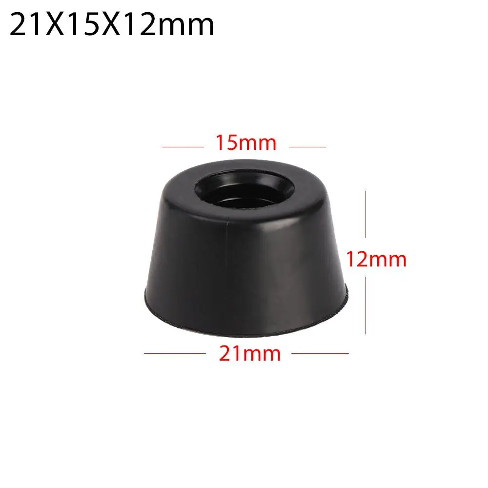 10-Pack Tapered Rubber Furniture Feet – Non-Slip Floor Pads Furniture Feet Pads Axl 21x15x12mm