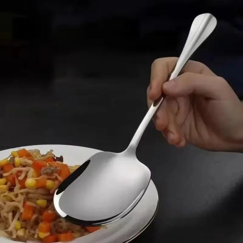 Stainless Steel Large Serving Spoon – Ergonomic Kitchen Utensil Serving Spoon Axl