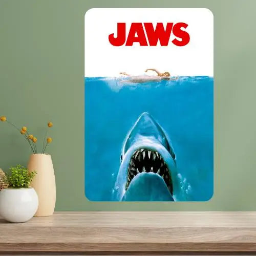 Jaws Classic Movie Metal Poster Sign | Vintage Wall Decor Metal Wall Sign Axl aluminum sign aluminum 40x30cm