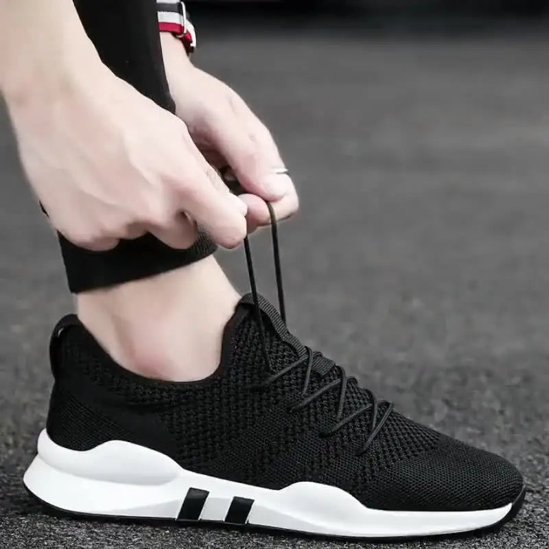 YBQJOO Men's Breathable Canvas Sneakers | Anti-Slip Walking Shoes Men's Canvas Sneakers Axl black 40