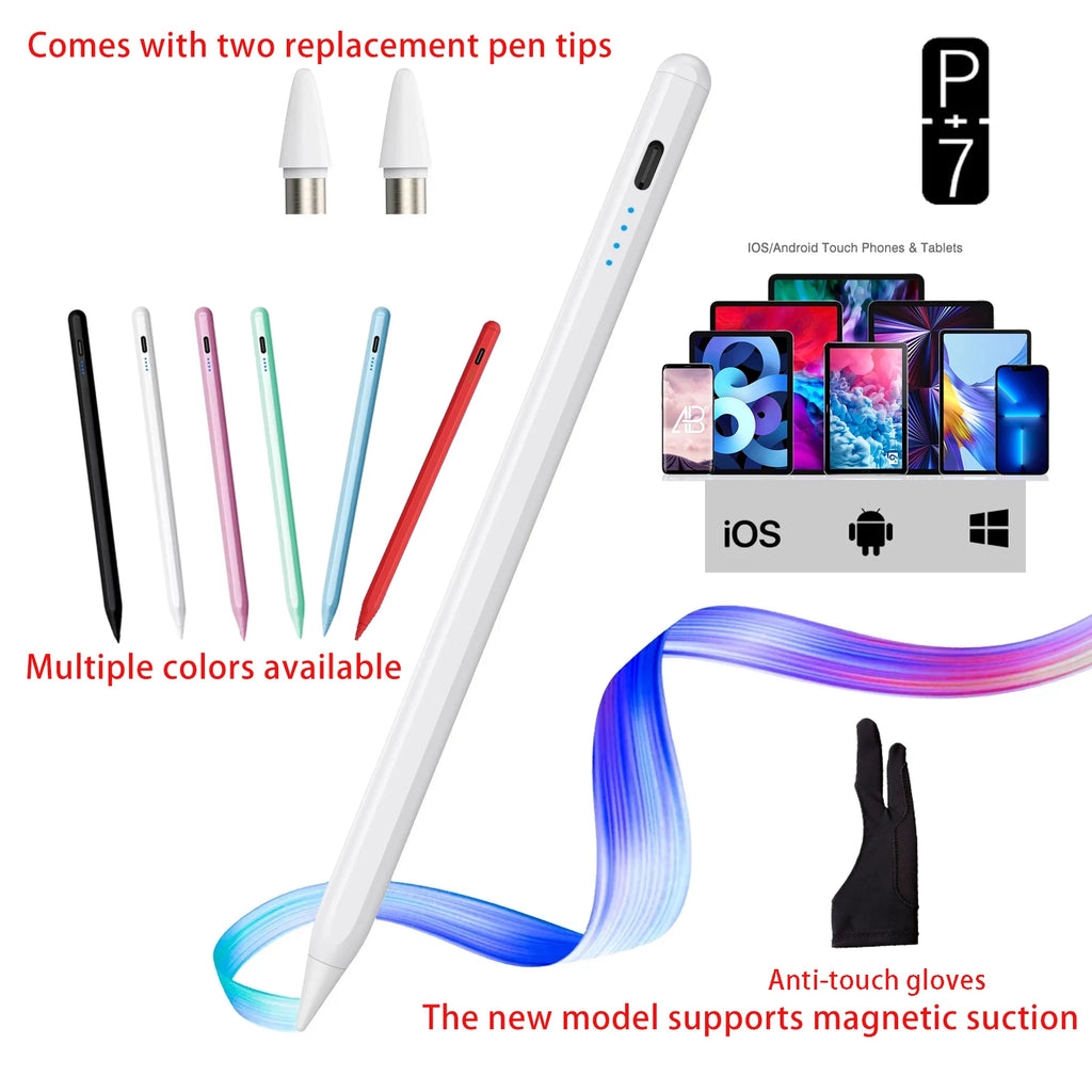 Universal Stylus Pen for iPad & Android Tablets | p+7 Tablet Stylus Pen Axl
