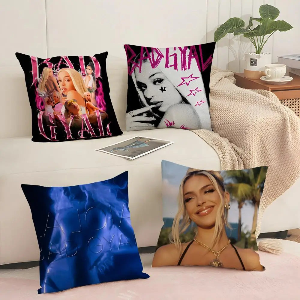 Breathable Linen Cushion Cover with Hidden Zipper | Animal Print Cushion Cover Axl