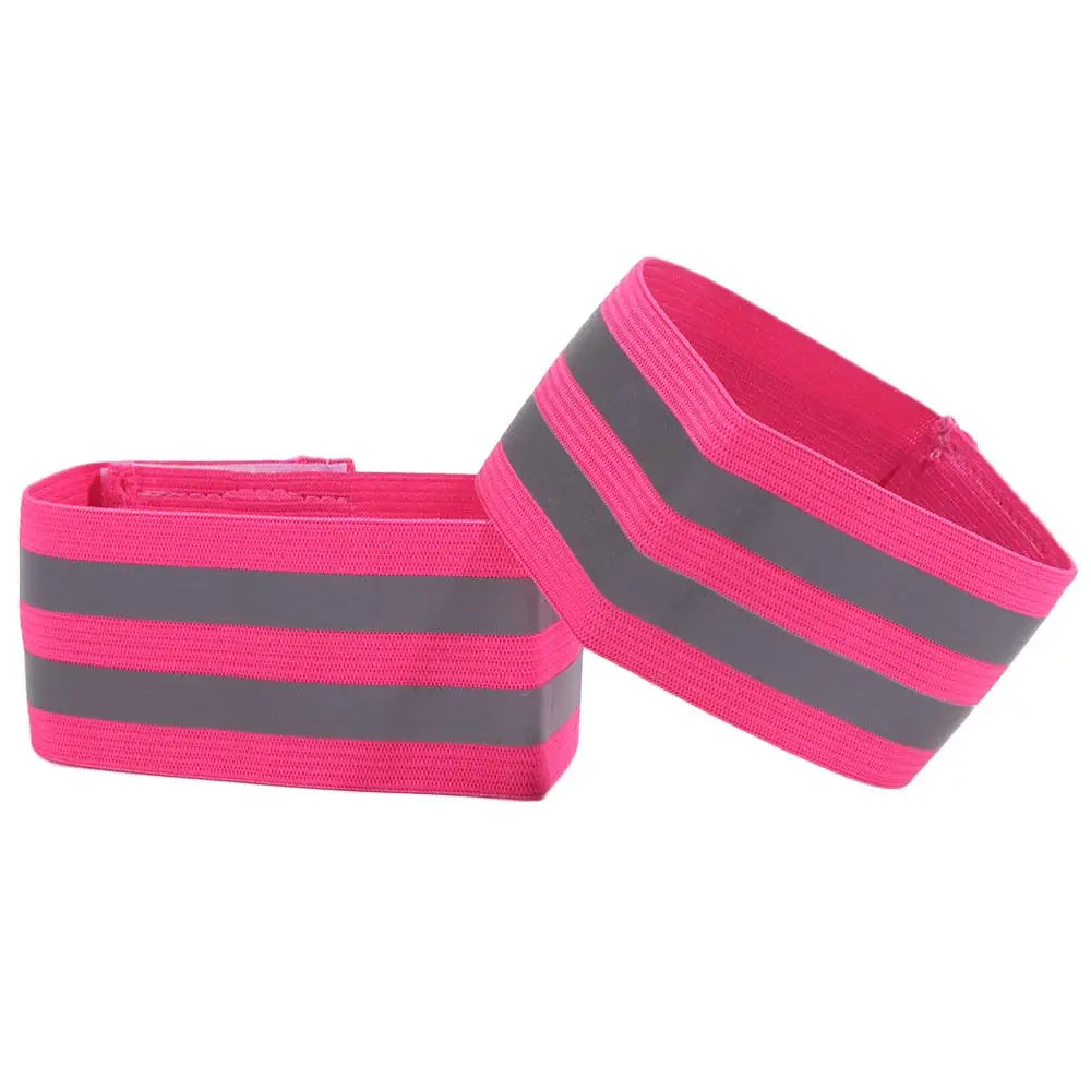 8-Pack Reflective Armbands – High Visibility Safety Straps Reflective Safety Band Axl Pink