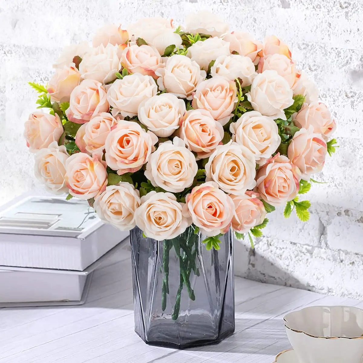Silk Rose Artificial Bouquet – Wedding, Home & Decor Gift Artificial Flower Bouquet Axl