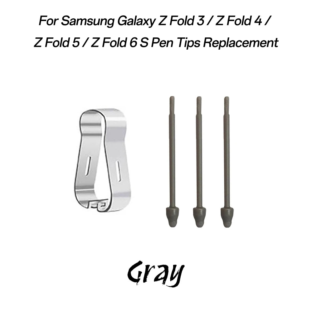 S Pen Replacement Nibs for Samsung Galaxy S22–S25 Ultra & Z Fold Stylus Pen Nibs Axl Z Fold Gray