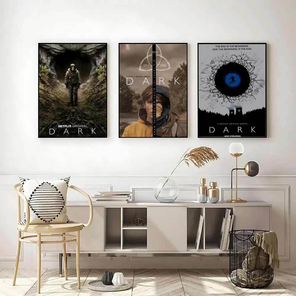 D-Dark TV Series Poster HD Self-Adhesive Waterproof Wall Art Wall Art Poster Axl