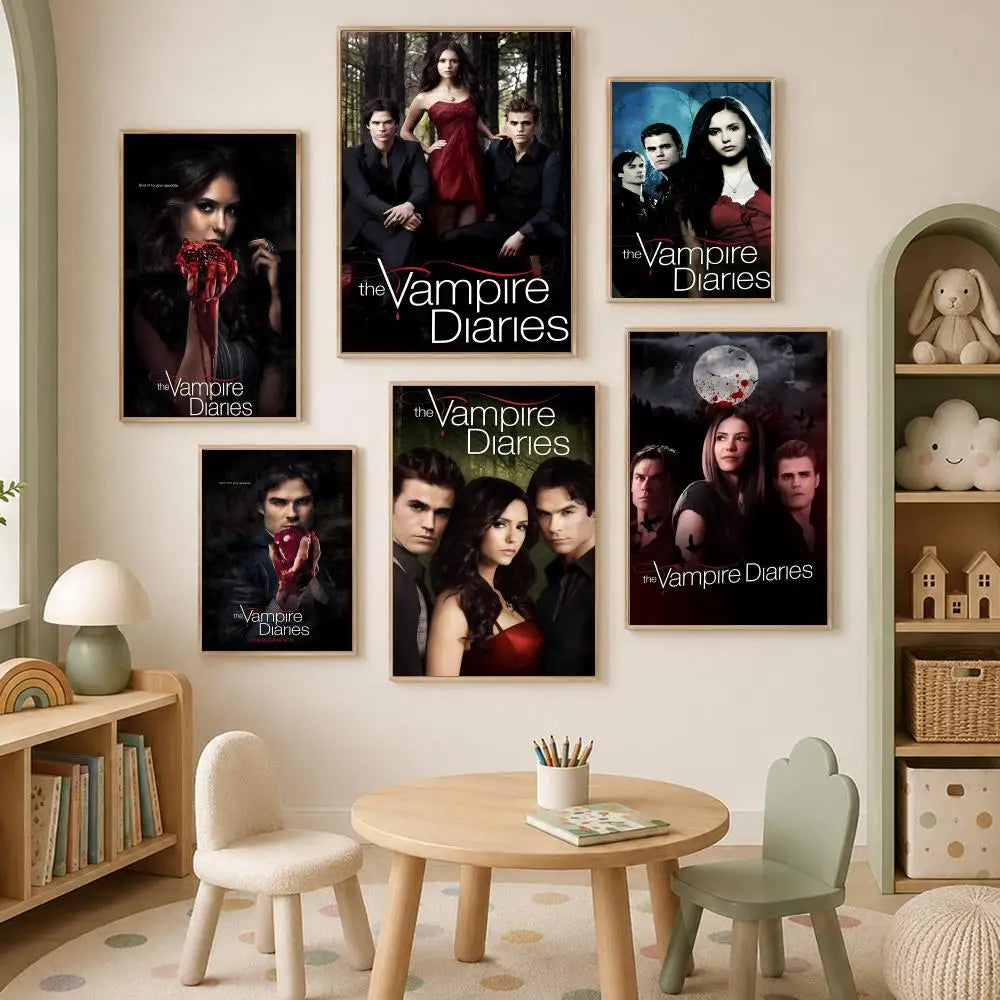 Vampire Diaries HD PVC Self-Stick Wall Art Poster Wall Art Poster Axl
