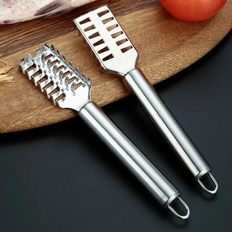 Stainless Steel Fish Scaler & Filleting Knife | Multi-Function Fish Scaler Tool Axl
