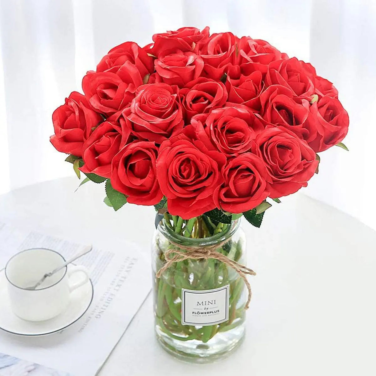 Silk Rose Bouquet – Artificial Flowers for Wedding & Home Decor Artificial Flower Bouquet Axl
