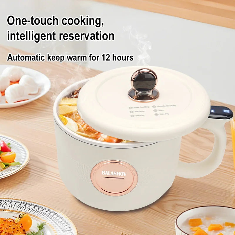 BALASHOV 1.5L Portable Electric Hot Pot – Non-Stick Multi Cooker Electric Hot Pot Axl