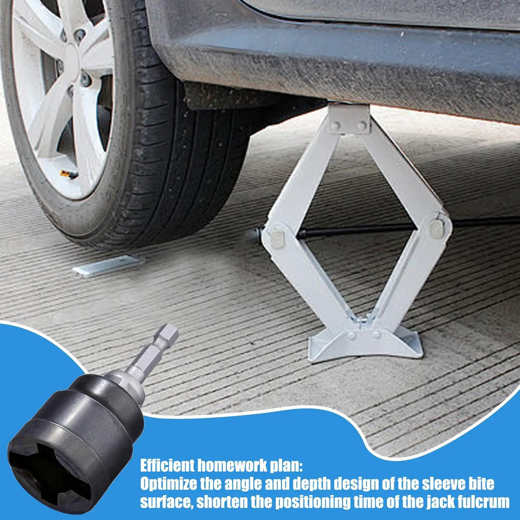 Scissor Jack Adapter Socket – Electric & Manual Wrench Tool Jack Socket Adapter Axl