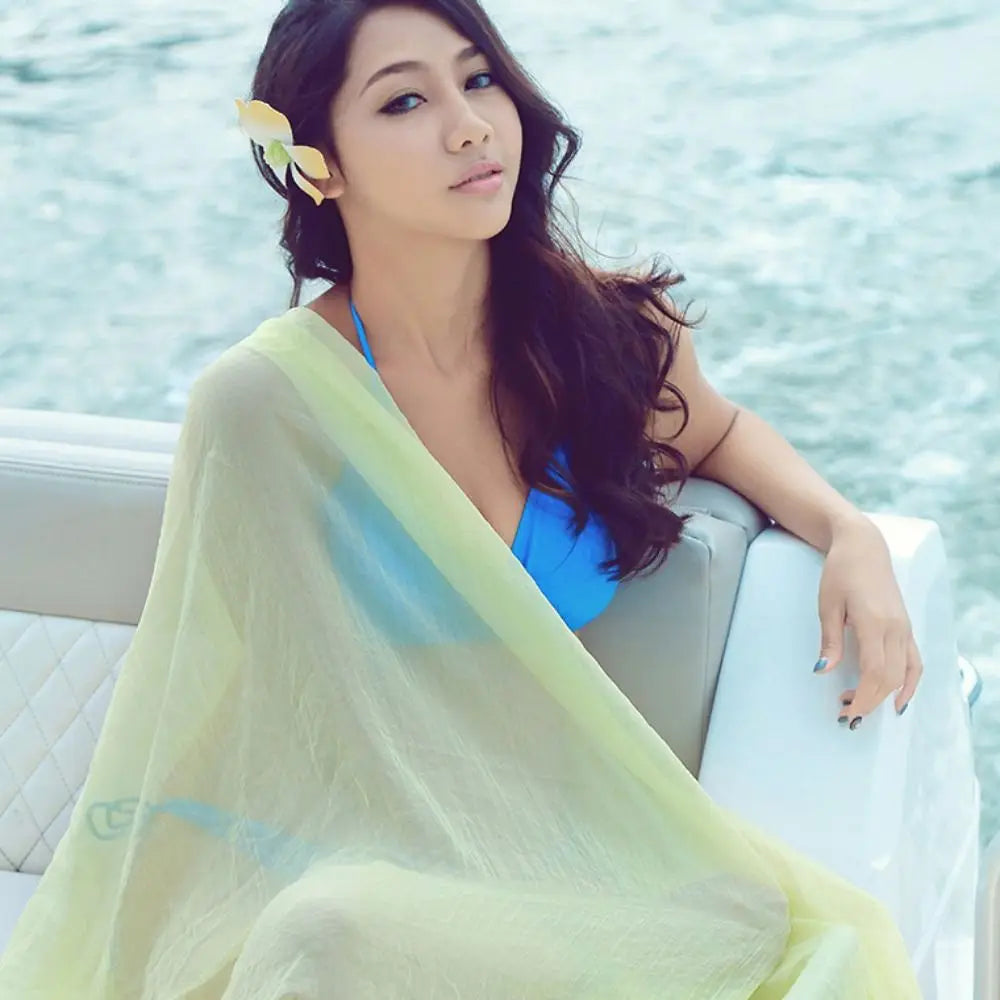 Women's Large Sun-Protective Shawl Scarf | Korean Style Wrap Shawl Scarf Wrap Axl