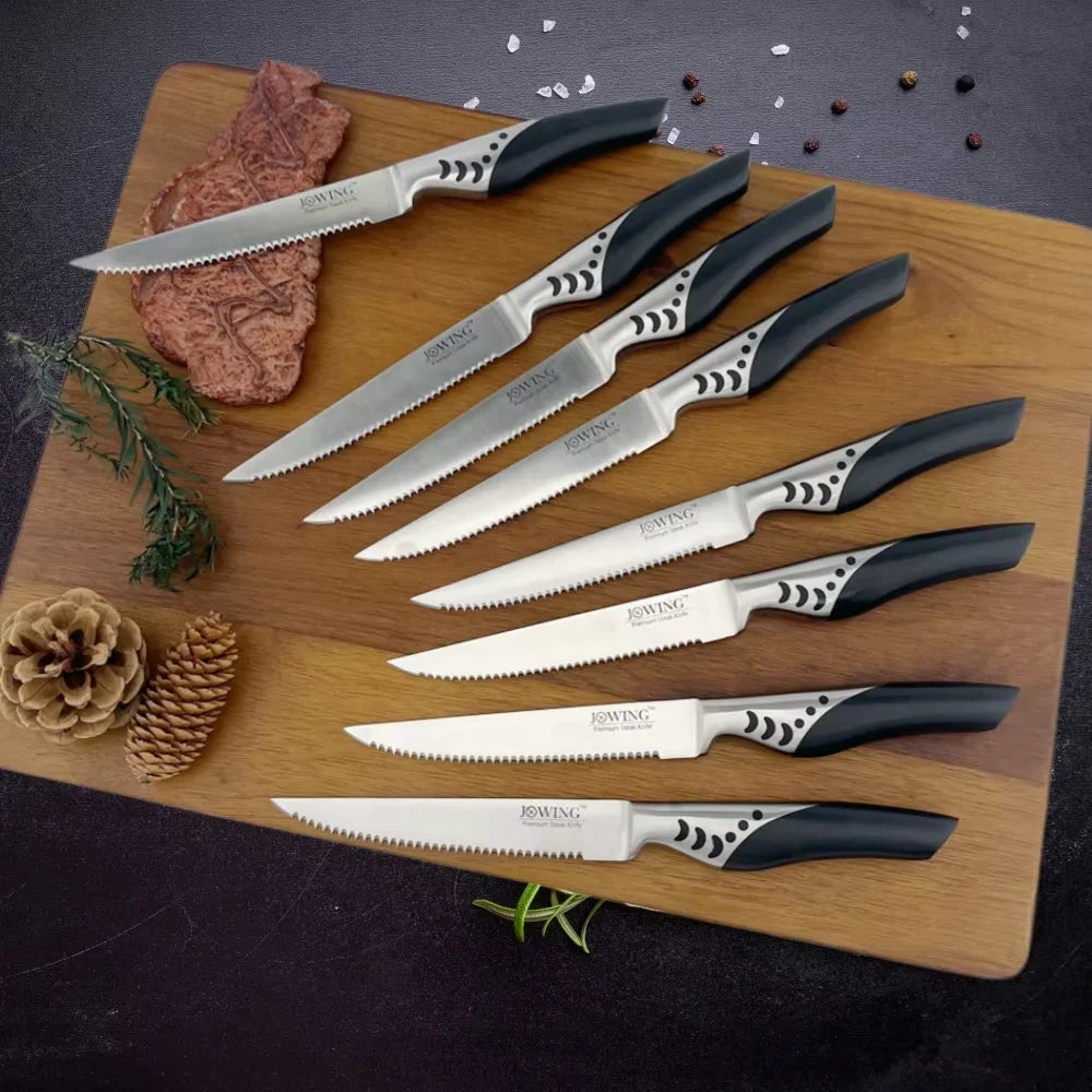 Steak Knife Set | 1.4116 German Steel Serrated Dinner Knives Steak Knife Set Axl
