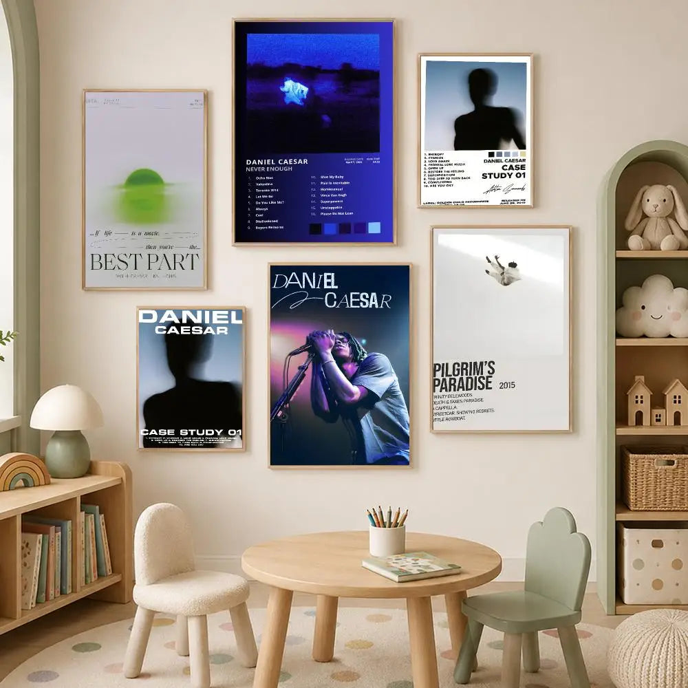 Daniel Caesar HD Self-Stick Wall Art Poster – Waterproof Decor Wall Art Poster Axl