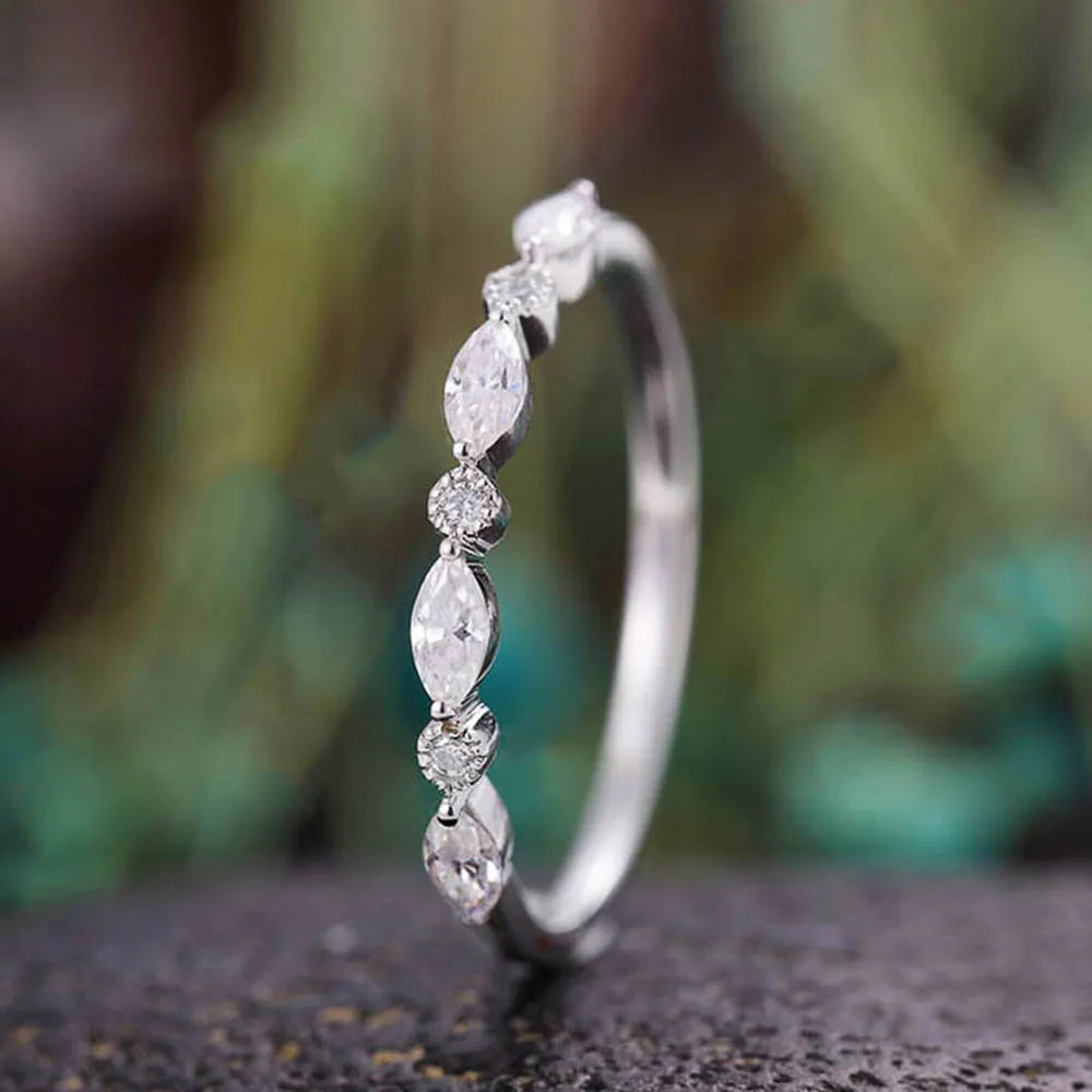 Huitan Women's CZ Stone Brass Fashion Ring – Sizes 5–14 Fashion Ring Axl F1534 9
