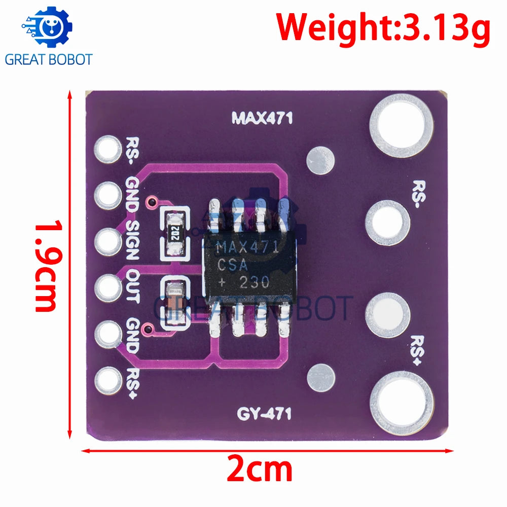 MAX471 3A Current Sensor Module for Arduino – DC 0–30V Current Sensor Module Axl