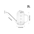 2L Long Spout Watering Can – Indoor & Garden Plant Care Garden Watering Can Axl White