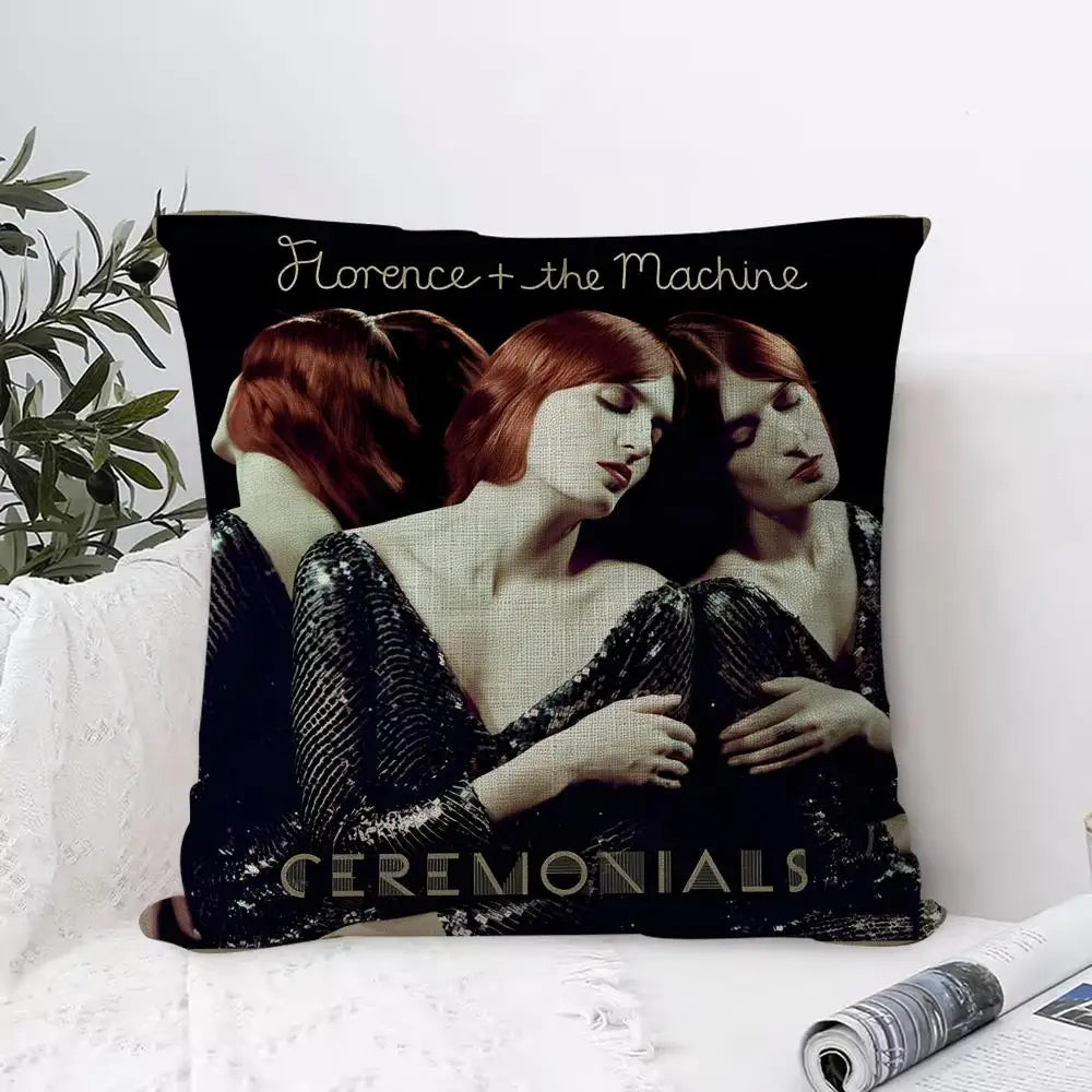 Florence Road Linen Cushion Cover – Animal Print Pillowcase Cushion Cover Axl White2 30X30cm