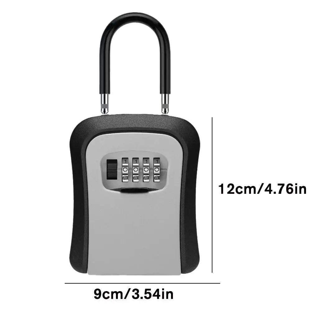 Wall Mounted Key Lock Box – 4-Digit Weatherproof Key Safe Key Lock Box Axl