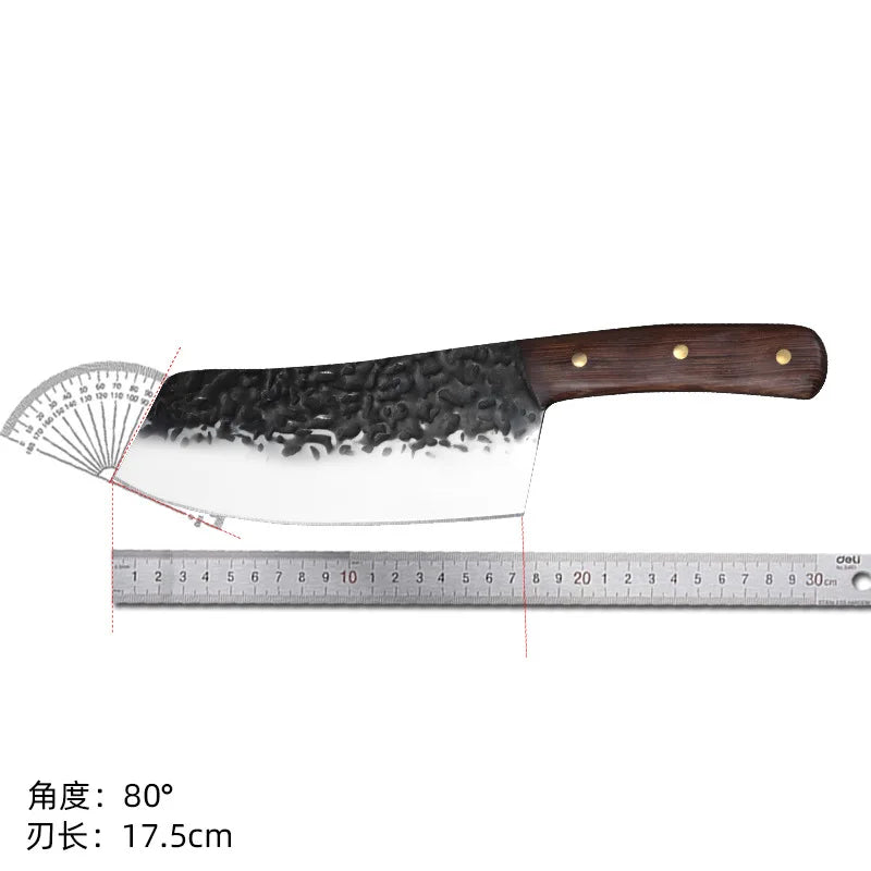 Forged Kiritsuke Chef Knife – 4Cr13Mov Steel & Wood Handle Chef Knife Axl