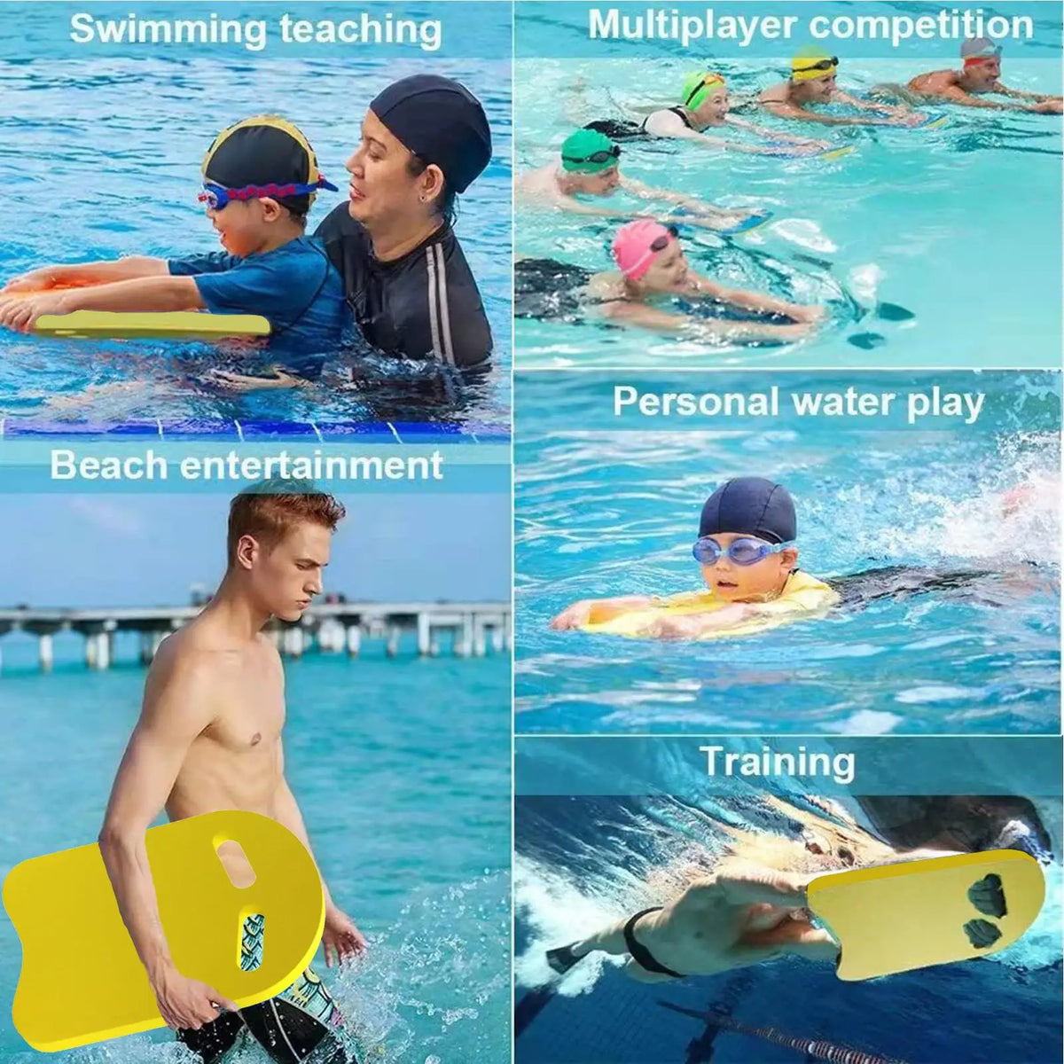 EVA Swim Kickboard – Pool Float Training Aid for Kids & Adults Swim Kickboard Axl