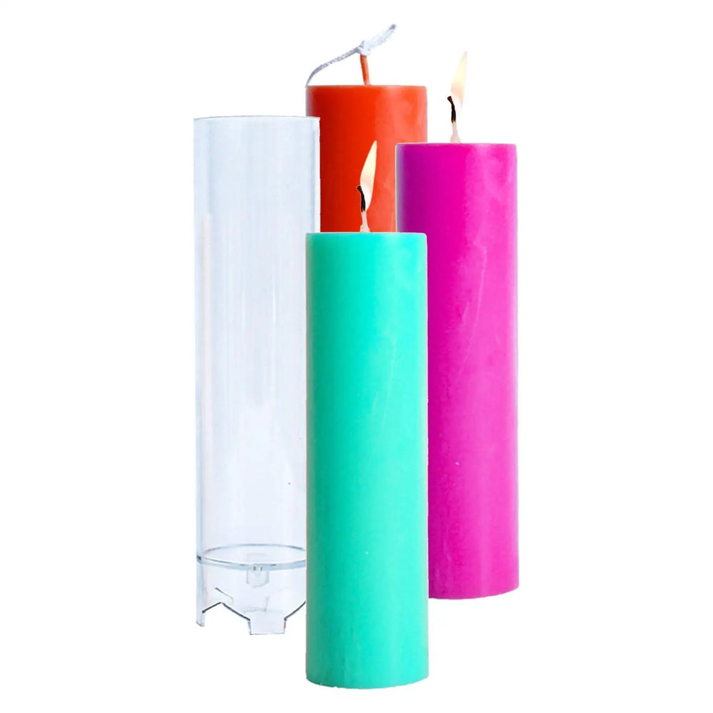 3D Cylinder Candle Stick Mold – DIY Taper Candle Making Kit Candle Making Mold Axl