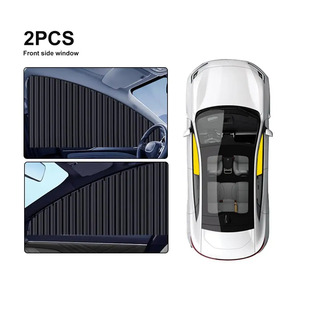 4-Piece Car Side Window Curtains – UV & Heat Shield Auto Blinds Car Window Curtains Axl A 2PCS