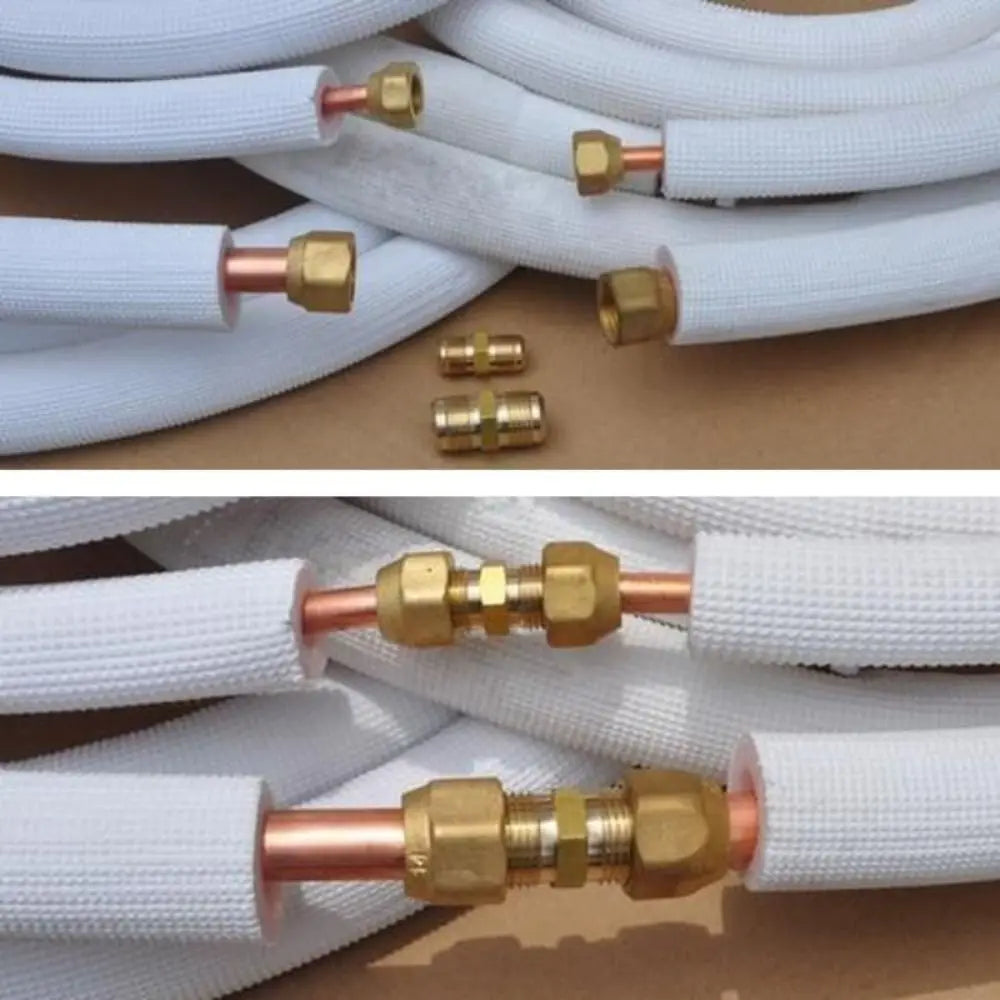 Brass Flare Fittings 1/4" 3/8" 1/2" Copper Pipe Coupling Adapters Pipe Flare Fittings Axl