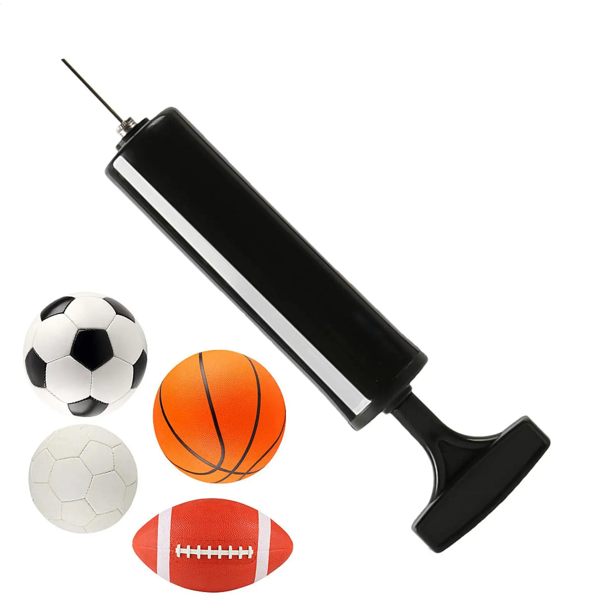 Handheld Sports Ball Pump with Needle – Soccer & Basketball Sports Ball Pump Axl