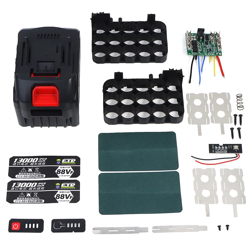 18V Li-Ion Battery Case & PCB Board for Power Tool Repair Battery Case PCB Kit Axl