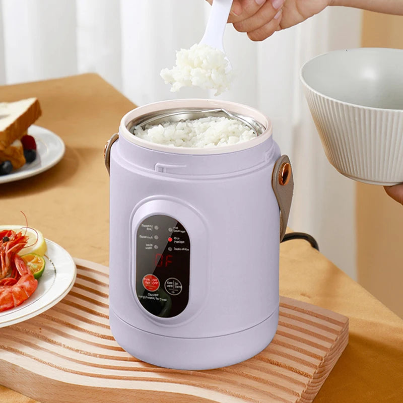 BALASHOV Portable Mini Rice Cooker & Electric Hot Pot 800ML Portable Rice Cooker Axl