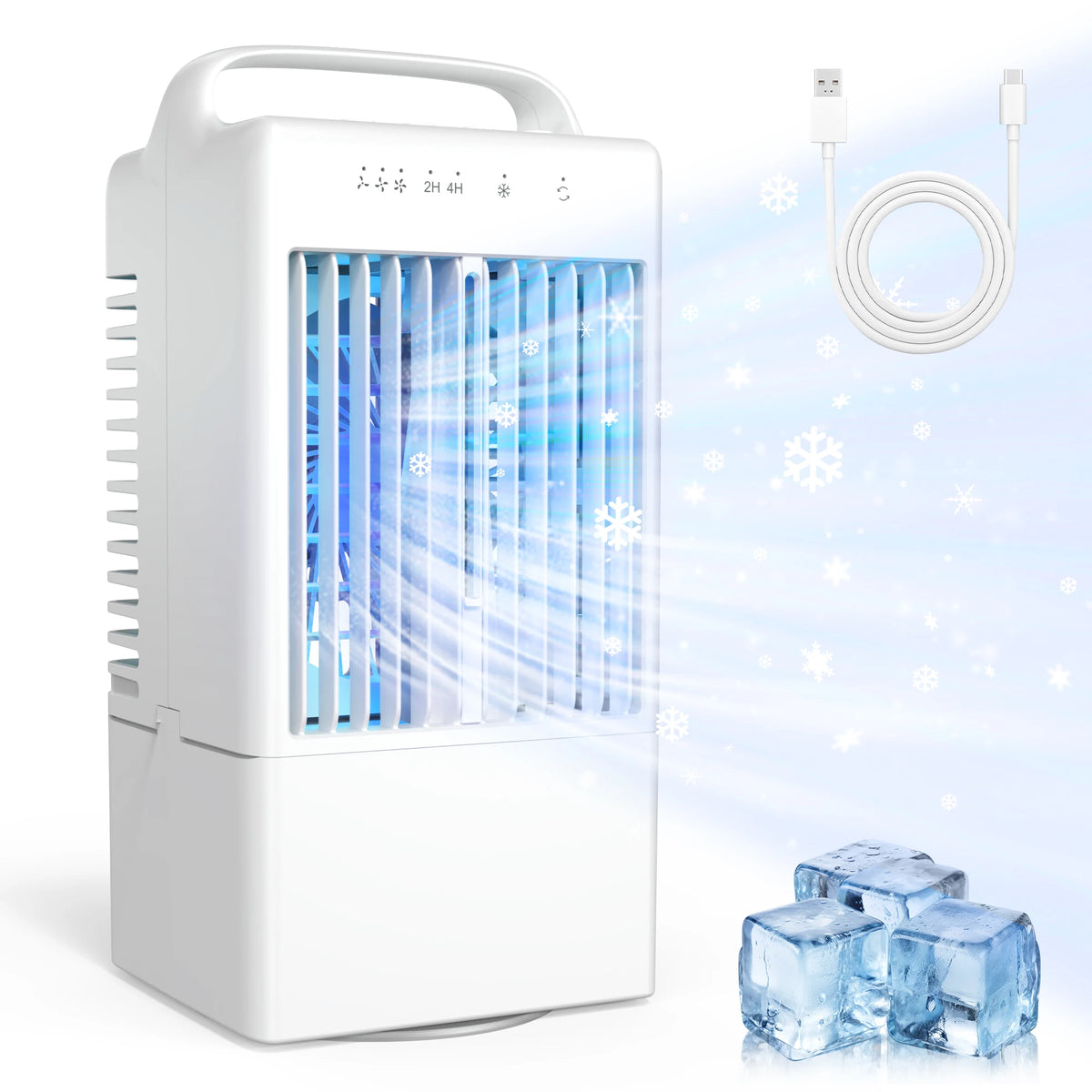 BALASHOV USB Desktop Evaporative Cooler Fan – Home & Office Evaporative Cooler Fan Axl