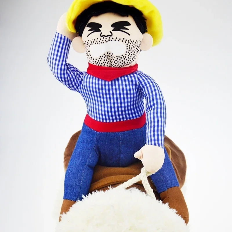 Dog Cowboy Costume with Hat – Halloween & Party Pet Outfit Pet Costume Axl