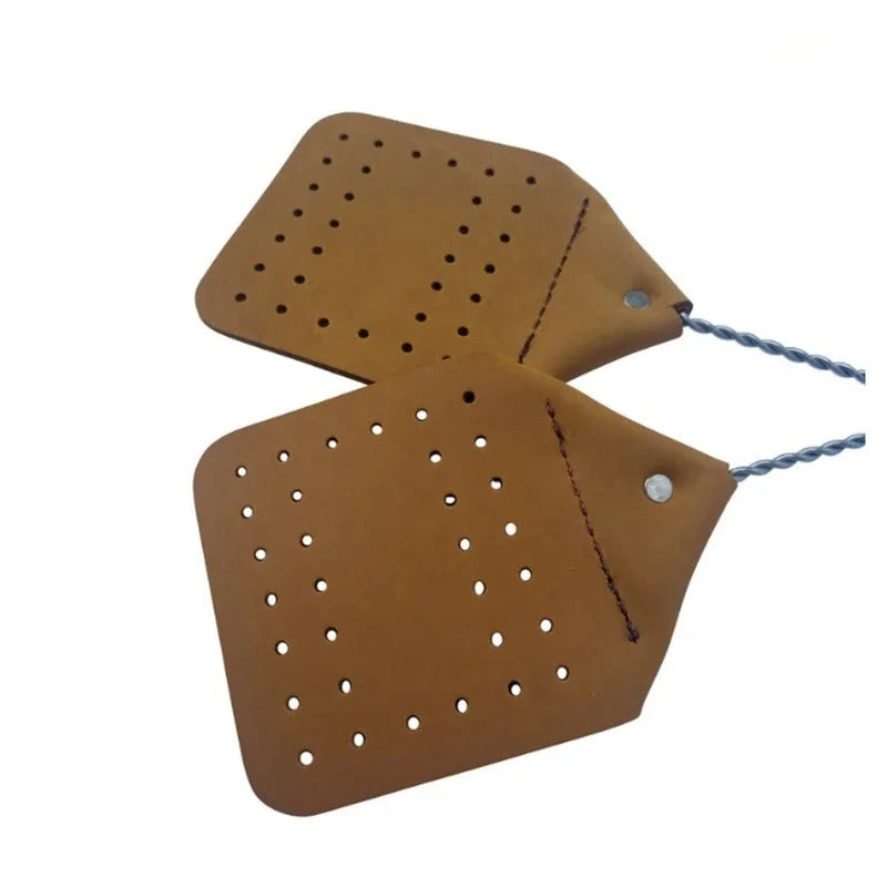 Heavy Duty Fly Swatter – Leather Head & Stainless Steel Handle Fly Swatter Axl
