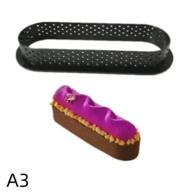 Perforated Tart Ring Mold | Non-Stick PP Baking Mold Tart Ring Mold Axl A3