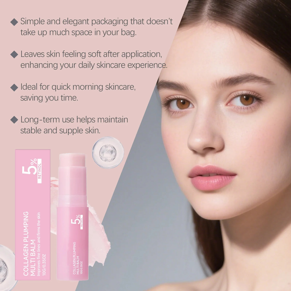 Multi Balm Stick – Hydrating Makeup Base for Bright, Firm Skin Moisturizing Balm Stick Axl