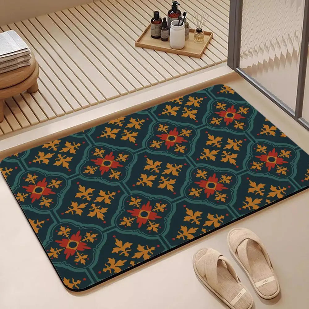 Talavera Diatomite Bath Mat – Quick Dry, Non-Slip & Absorbent Diatomite Bath Mat Axl