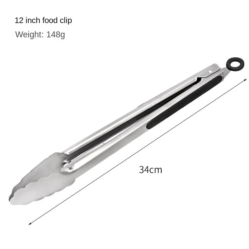 Stainless Steel BBQ Tongs 9 12 14 16 Inch Grill Food Tong Set BBQ Grill Tongs Axl