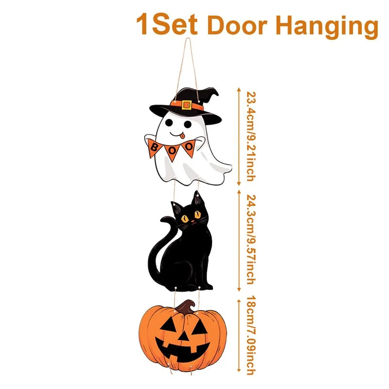Halloween Pumpkin Ghost Door Hanging Pendant Decoration Halloween Door Hanging Axl