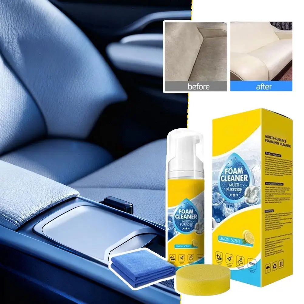 Foam Car Interior Cleaner Kit 150ml – Leather & Upholstery Car Cleaning Kit Axl
