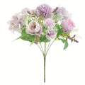 Silk Peony Hydrangea Artificial Flower Bouquet | Wedding & Home Artificial Flower Bouquet Axl color 5 1 pc
