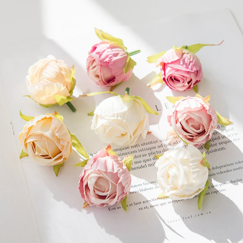Silk Tea Bud Rose Artificial Flowers – Wedding & Home Décor Artificial Silk Flowers Axl