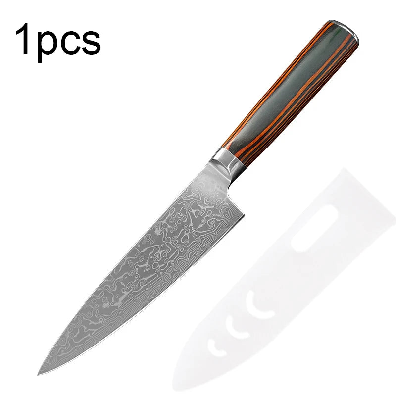 Damascus Steel Kitchen Knife – Japanese Boning Knife Damascus Kitchen Knife Axl 1pcs