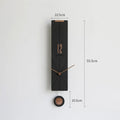 Nordic Silent Wall Clock – Modern Minimalist Home Decor Silent Wall Clock Axl Small Black-B