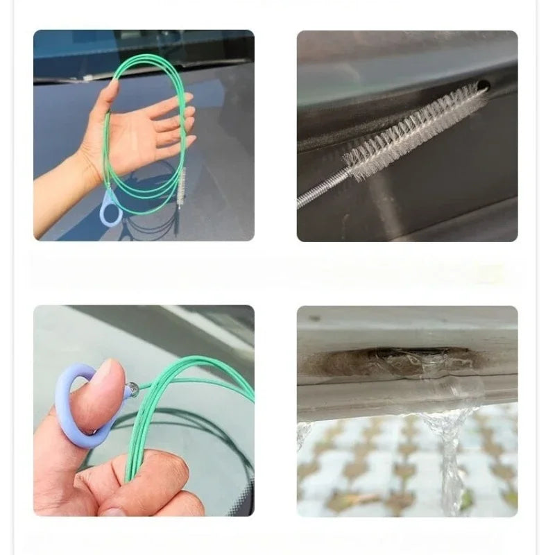 Flexible Car Drainage Brush – Window & Door Drain Cleaner Car Drain Cleaning Tool Axl