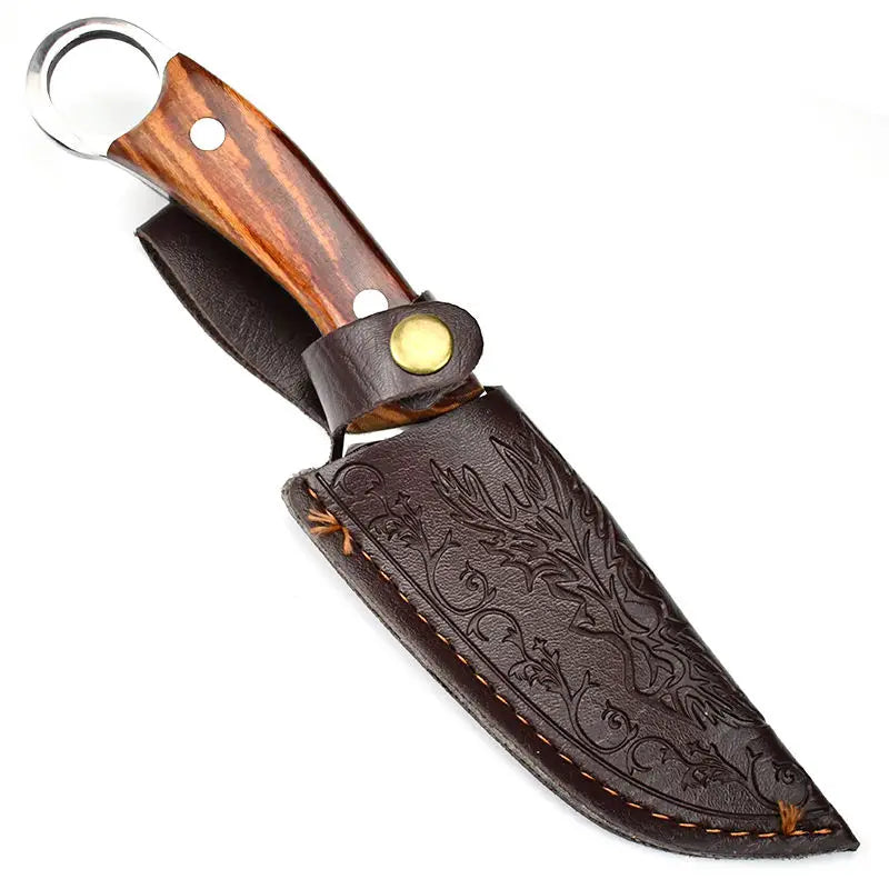 Hand-Forged Ring Knife – Stainless Steel Meat Cleaver Forged Kitchen Cleaver Axl