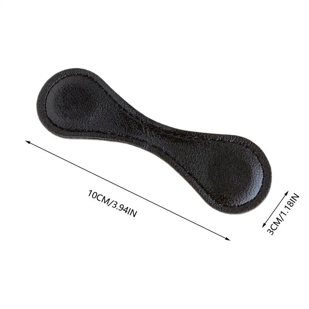 PU Leather Magnetic Sleeve Clips – 2-Pack Shirt Cuff Holders Sleeve Clips Axl Black